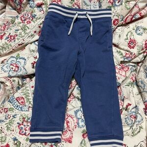 Janie and Jack Blue Striped Joggers size 18-24 months